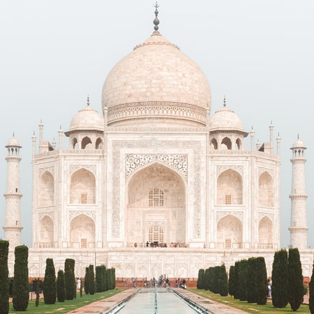 Taj Mahal en la India